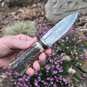 SGIAN DUBH, SCOTTISH KNIFE - DAMASCUS STEEL - KNIVES