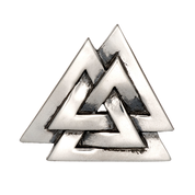 VALKNUT, PENDENTIF VIKING D'ARGENT, AG 925 - PENDENTIFS