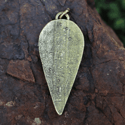 EAGLE ON ALMOND SHIELD, ZINC OLD BRASS - MIDDLE AGES, OTHER PENDANTS