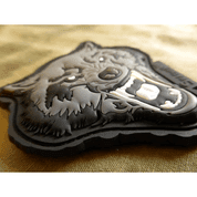 ANGRY WOLF, 3D RUBBER PATCH - MILITARY PATCHES
