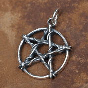 PENTAGRAMM-ANHÄNGER, SILBER - ANHÄNGER - SCHMUCK, SILBER