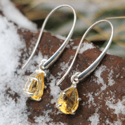 SINOPE PENDANT AND EARRINGS, SILVER 925 CITRINE, SET - JEWELLERY SETS