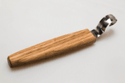 SPOON CARVING KNIFE 25MM SK1OAK HANDLE - FORGED CARVING CHISELS