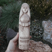 SLAVIC GODDESS ŽIVA, CARVED IN WOOD - WOODEN STATUES, PLAQUES, BOXES