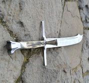 LANGMESSER, TWO HANDED, ANTLER HANDLE - FALCHIONS, SCOTLAND, OTHER SWORDS
