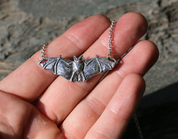 NOCTOR - FLEDERMAUS, HALSKETTE, SILBER - ANHÄNGER - SCHMUCK, SILBER