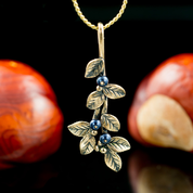 BLAUBEEREN, ANHÄNGER, BRONZE - MODESCHMUCK