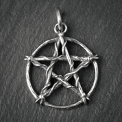 PENTAGRAMM-ANHÄNGER, SILBER - ANHÄNGER - SCHMUCK, SILBER