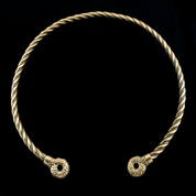 CELTIC CHIEFTAIN TORC, BRONZE TORQUES - TORCS, NECKLACES