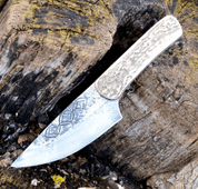 DRUST, DEER ANTLER HANDLE, KNIFE - KNIVES