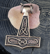 THOR'S HAMMER, RAM, BRONZE XXL - VIKING PENDANTS