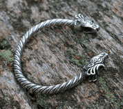 FIANNA, KELTISCHER HIRSCH, SILBERNES ARMBAND - ARMBÄNDER