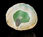 AGATE, GEODE, GREEN - DECORATIVE MINERALS AND ROCKS