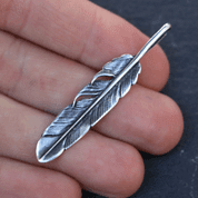 SHAMANIC FEATHER, PENDANT, SILVER 925 - PENDANTS