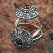 SLAVIC RING WITH GARNET - RINGS