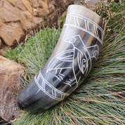 HUGINN AND MUNINN, DRINKING HORN 0,3 L - DRINKING HORNS