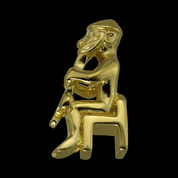 THOR ON THE THRONE, AKUREYRI, ICELAND, 10TH CENTURY, 14K GOLD - SCHMUCK AUS GOLD