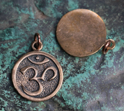 OM, BRONZE PENDANT - MAGICAL AMULETS