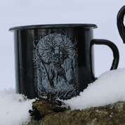 LESHY SLAVIC FOREST SPIRIT ENAMEL MUG - TASSEN, KELCHE