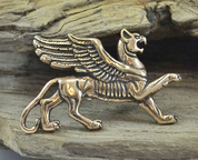 SCYTHIAN GRIFFIN, BRONZE PENDANT BY WULFLUND - BRONZE HISTORICAL JEWELS