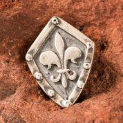 FLEUR DE LIS IN THE SHIELD, PENDANT, SILVER - PENDANTS