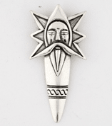 PERUN, SLAVIC THUNDER GOD, PENDANT, SILVER 925 - PENDANTS