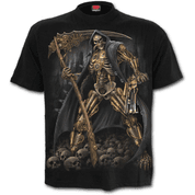 STEAMPUNK SKELETON - T-SHIRT SCHWARZ - HERREN-T-SHIRTS, SPIRAL DIRECT