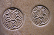 CELTIC TRISKELE, LEATHER STAMP - LEATHER STAMPS