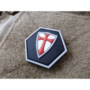 CRUSADER - SHIELD 3D RUBBER PATCH - MILITARY PATCHES