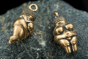 VENUS OF WILLENDORF, PENDANT, BRONZE - PENDANTS, NECKLACES