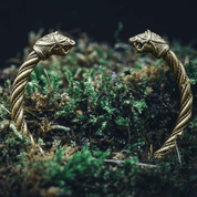 FLÓKI, VIKING BRASS BRACELET BY WULFLUND - BRONZE HISTORICAL JEWELS