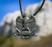 AQUILA, AIGLE ROMAIN SPQR, PENDENTIF ARGENT, AG 925 - PENDENTIFS