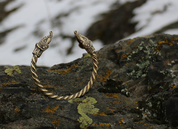 MIDGARDSCHLANGE, WIKINGER, ARMBAND, MESSING - WIKINGER, SLAWISCHE, KELTISCHE ARMBÄNDER - BRONZE