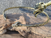 DRAIG, BRASS DRAGON TORQUES - FORGED JEWELRY, TORCS, BRACELETS