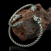 DRAIG - CELTIC DRAGON, STERLING SILVER BRACELET, 39 G. - ARMBÄNDER