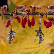 PREISELBEEREN, OHRRINGE, SILBER - OHRRINGE