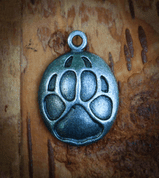 WOLF TRACK, PENDANT, TIN - ANIMAL PENDANTS