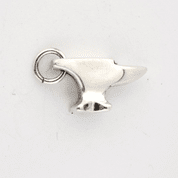 SMITH'S ANVIL, STERLING SILVER PENDANT - PENDANTS