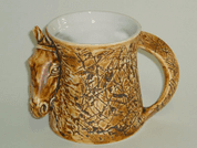 PFERD, KERAMIK-TASSE - TIER KERAMIK