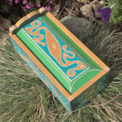 LA TÉNE, CELTIC WOODEN BOX, REPLICA - GEDECKE UND GESCHIRR