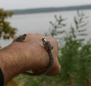 FIANNA, CELTIC DEER, SILVER BRACELET - BRACELETS