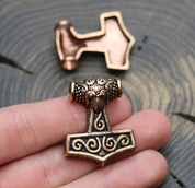 GRIMM, THOR'S HAMMER, PENDANT, BRONZE - VIKING PENDANTS