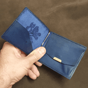 BOHEMIA - CZECH LION, LEATHER WALLET - BLUE - WALLETS