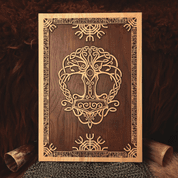 YGGDRASIL WALL DECORATION PLAQUETTE - WOODEN STATUES, PLAQUES, BOXES
