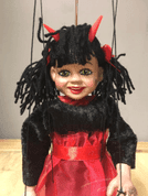 LITTLE DEVIL GIRL MARIONETTE - PUPPEN