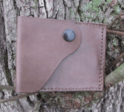 ODIN AND SLEIPNIR, CARVED LEATHER WALLET - GELDTASCHE