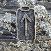 TIWAZ - RUNE PENDANT, ZINC - RUNE PENDANTS