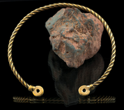 CELTIC CHIEFTAIN TORC, BRONZE TORQUES - TORQUES, HALSKETTEN