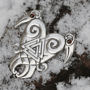 HEART OF THE NORTH, HUGIN AND MUNIN, SILVER VIKING NECKLACE - NECKLACES