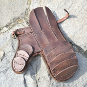 LEATHER GAUNTLET FOR SWORD FIGHTERS, LEFT HAND - LEDERRÜSTUNG, HANDSCHUHE